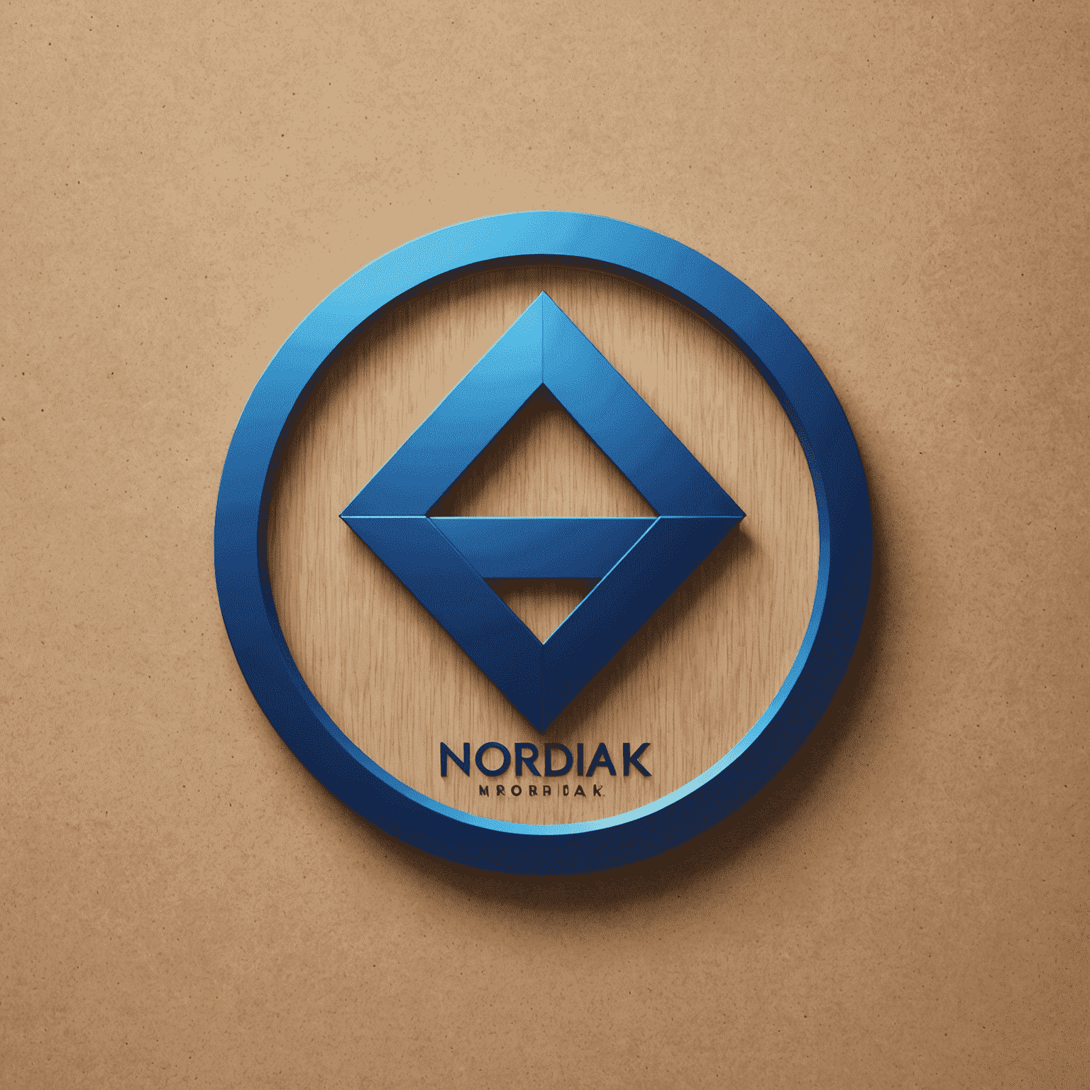 Nordiak logo - sininen yritystunnus, jossa on moderni ja dynaaminen muotoilu
